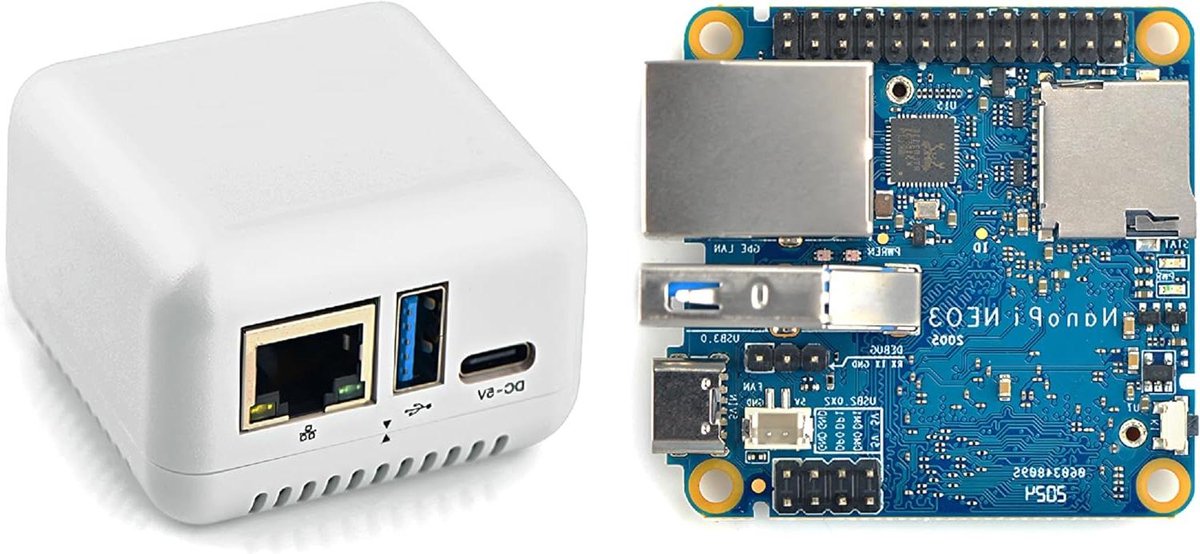 Mini Router Computer - ARM Board Single Board - IoT Toepassingen - Met Koellichaam - 1 GB RAM - Niet gespecificeerd