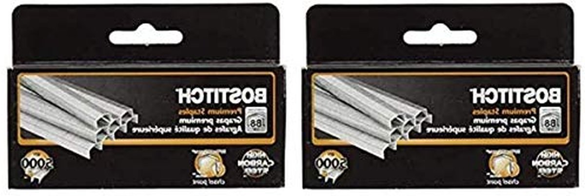 Bostitch nietjes - Nietjes B8 - Documenten nieten - Krachtige penetratie - 025 inch - Zilver