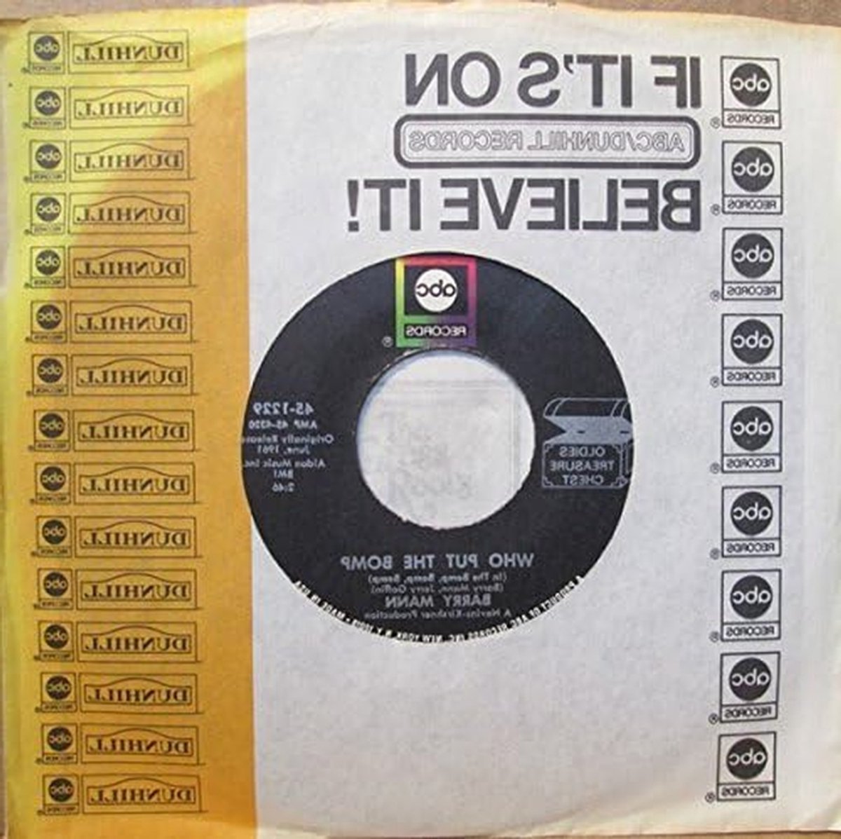 Single 45 RPM - Vinyl Single - Muziek Luisteren - Originele Persing - 1 Stuk - Zwart