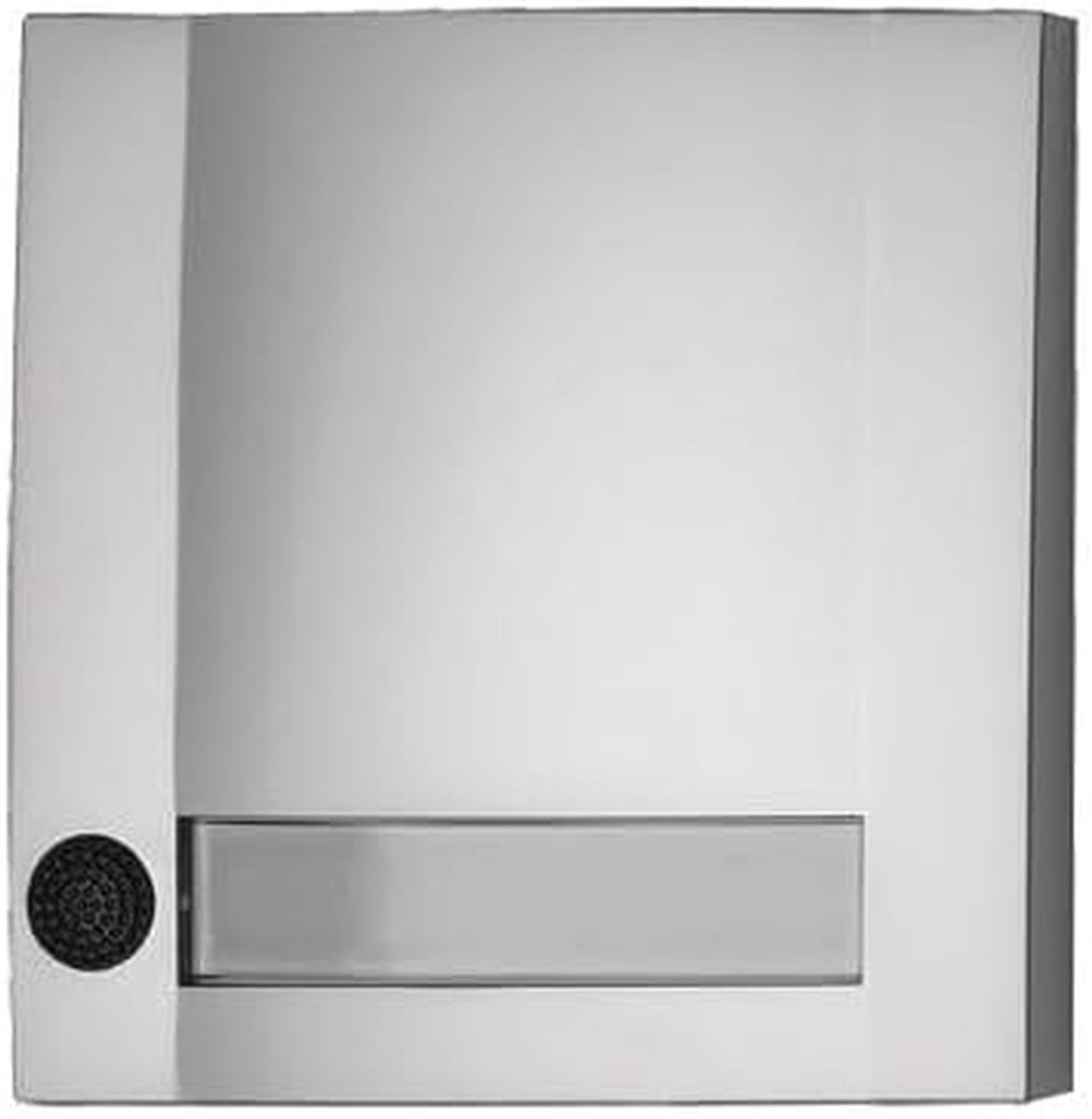 Stapelplaat SIM/SW - Belknop Plaat - Intercom Installatie - Domolux Afwerking - 10.2 cm - Zilver/Zwart