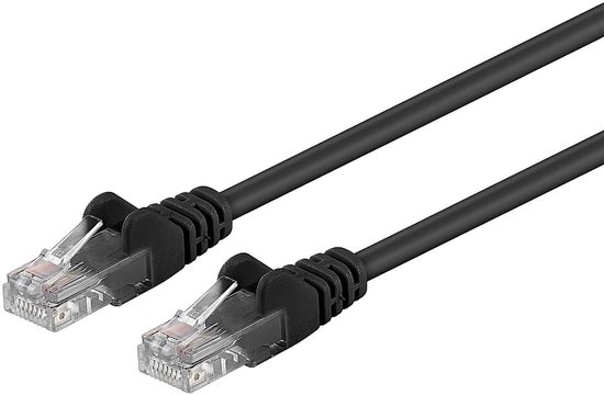 Patchkabel UTP RJ45-RJ45 Cat6 0, 25m zwart — afbeelding 3