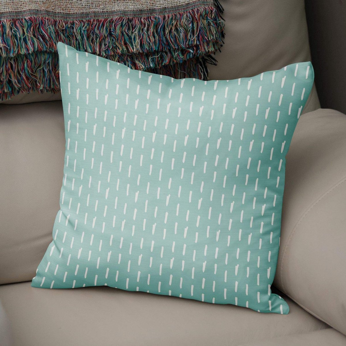 Kussenhoes willekeurig patroon, gooien kussenhoezen, home decoratieve kussenslopen voor woonkamer, bank, slaapkamer, grootte: 43x43 cm - ontworpen en vervaardigd in Turkije