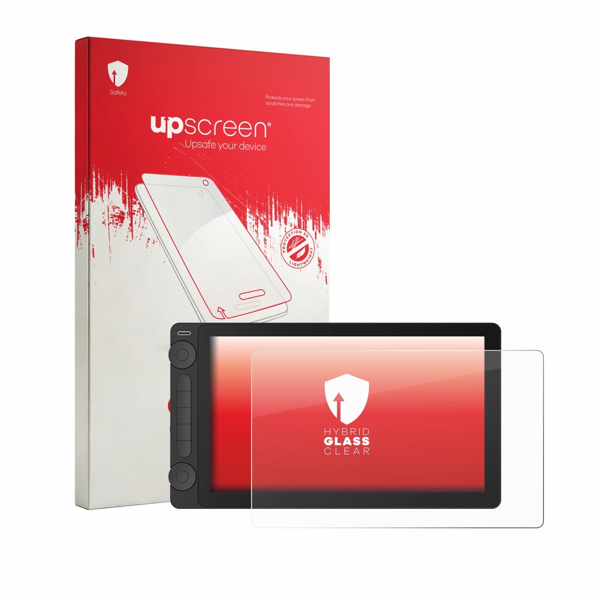 upscreen - Screenprotector voor Huion Kamvas 13 Gen 3 - Folie Beschermfolie Beschermglas transparant