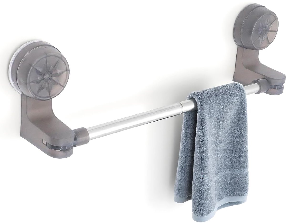 Handdoekrek, 30-60 cm verstelbare handdoekhouder, handdoekrails wandmontage voor keuken badkamers