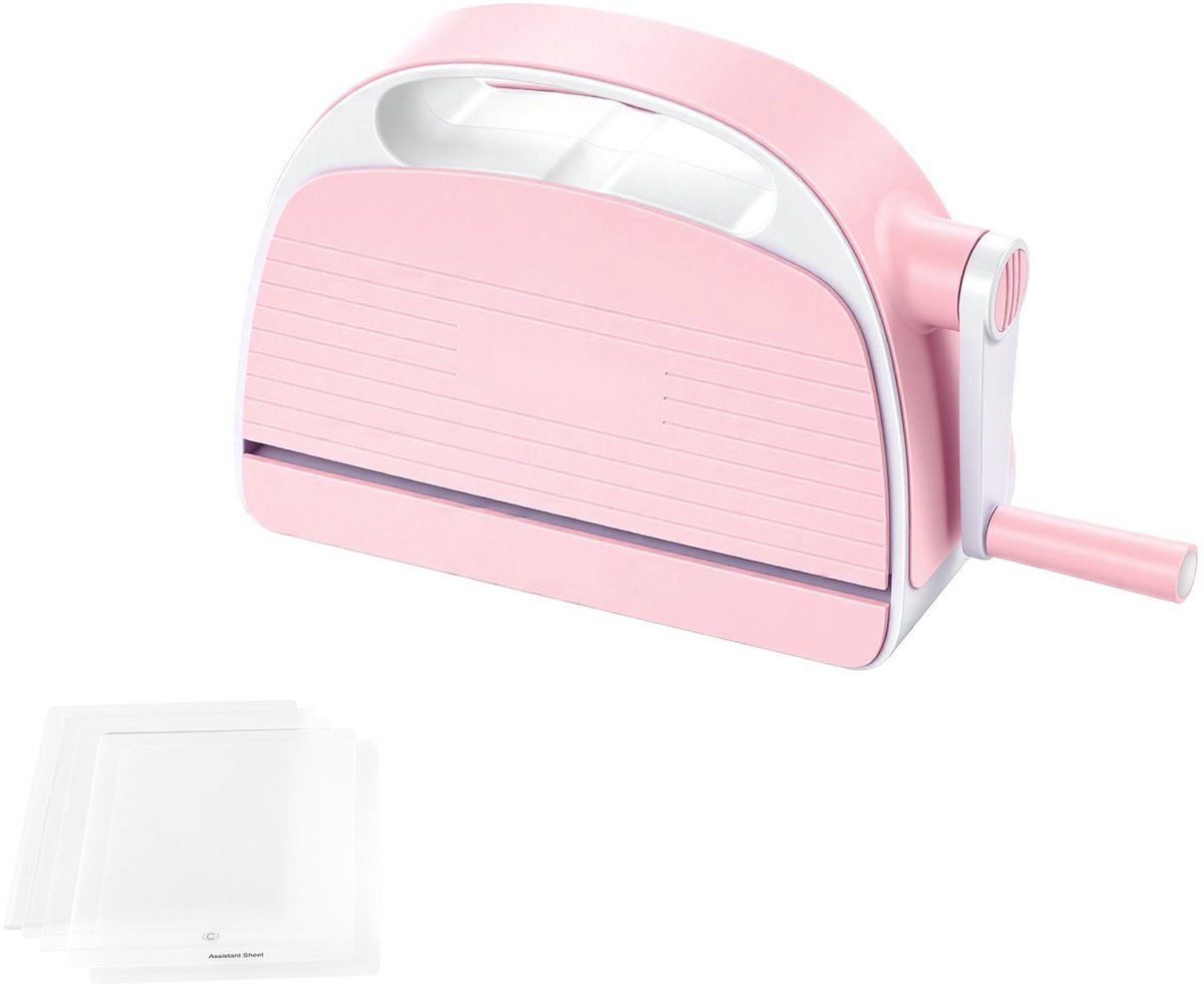 Stans- en embossingmachine - Handmatige stansmachine - 15,2 cm Snijbreedte - Draagbaar - Inclusief Stansplaten - Ergonomische Handgreep - Voor Scrapbooking en Kaarten Maken