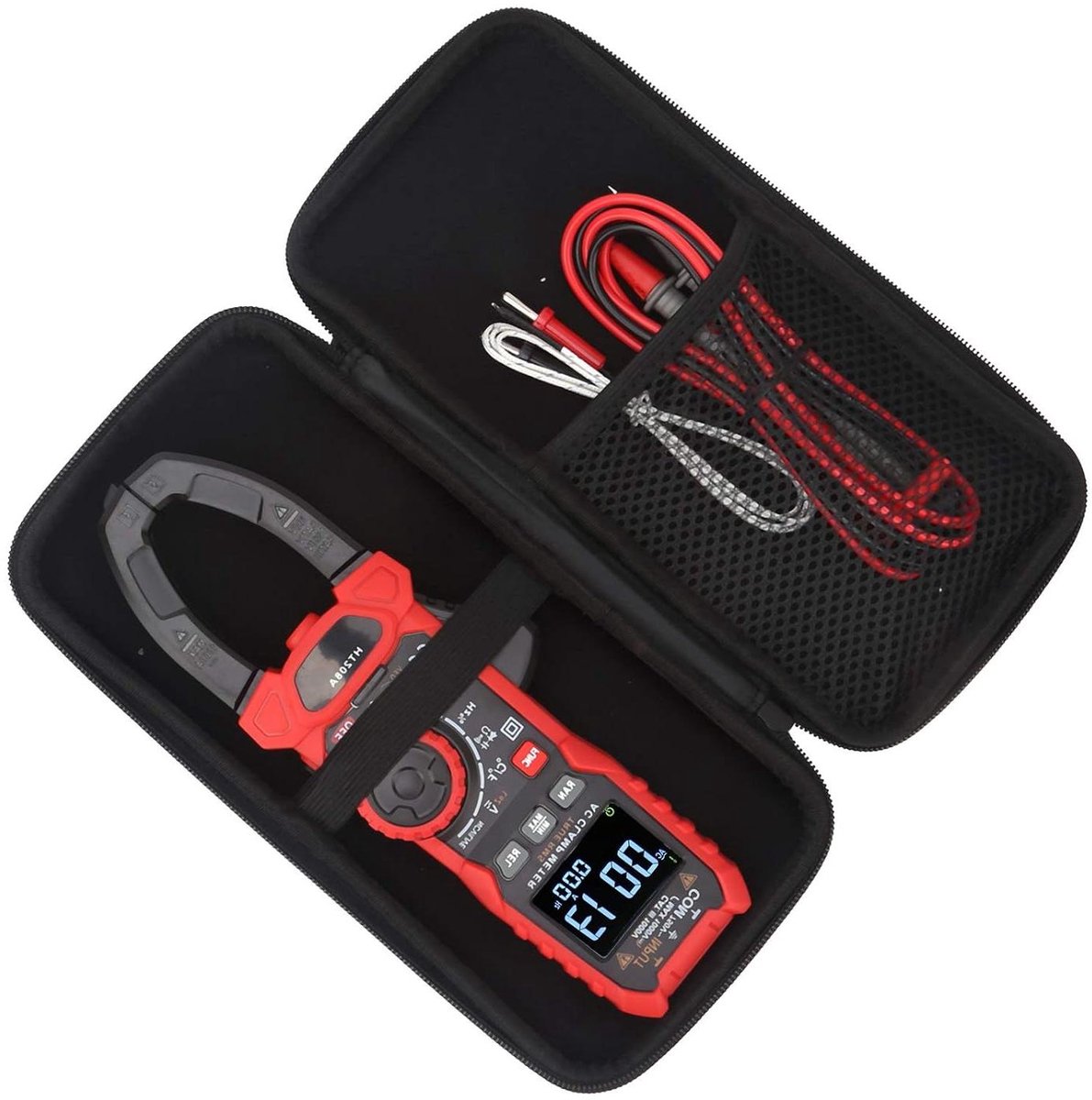 Digitale Stroomtang - Multimeter Tangmeter - Elektrische Metingen - Contactloze Spanningsdetectie - 1000 A - Grijs