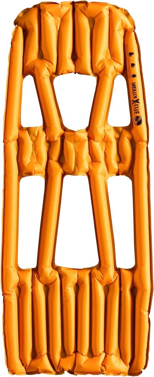 Slaapkussen Opblaasbaar - Reiskussen Kamperen - Backcountry Avontuur - Extreem Lichtgewicht - 42 x 18 Inch - Oranje