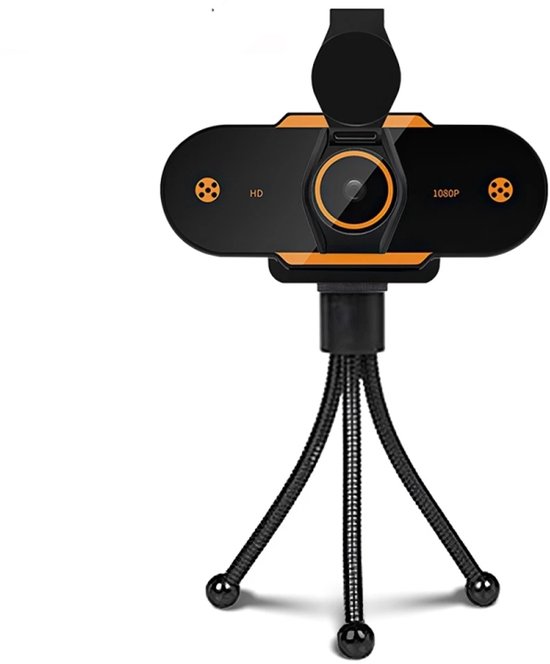 312 1080P HD USB 2.0 PC desktop camera webcam met microfoon, kabellengte: ongeveer 1,3 m, configuratie: met statief