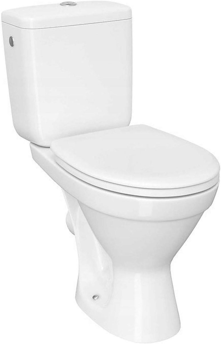 Toiletset Wandcloset - Hangend toilet - Badkamer Vernieuwen - Zonder Spoelrand - 335 x 665 x 770 mm - Wit