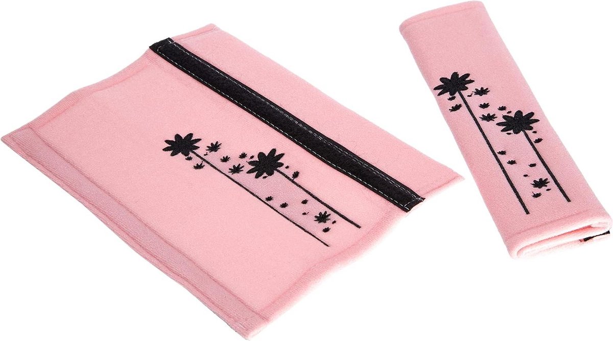 Gordelkussens - Schouderkussens - Comfortabel Rijden - Modern Design - Universeel - Roze