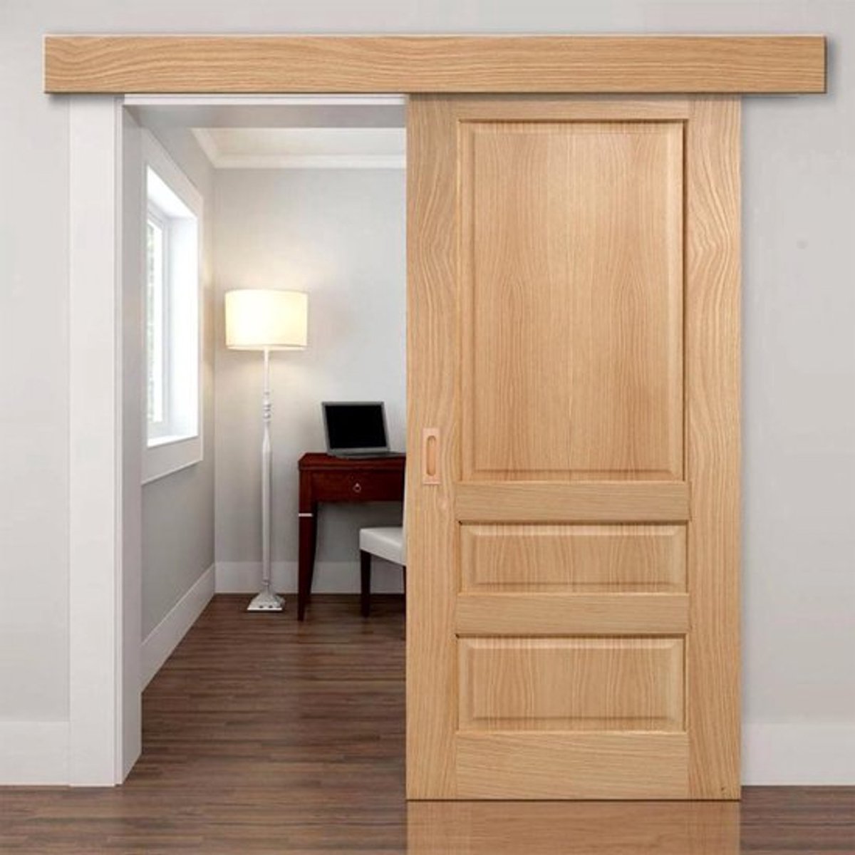 Allecto - Houten handvat - Verzonken ontwerp - Elegante uitstraling