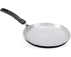 Crepiere Pan - Pannenkoekenpan - Lekker Bakken - Natuurlijke Coating - 25 cm - Natuurlijk
