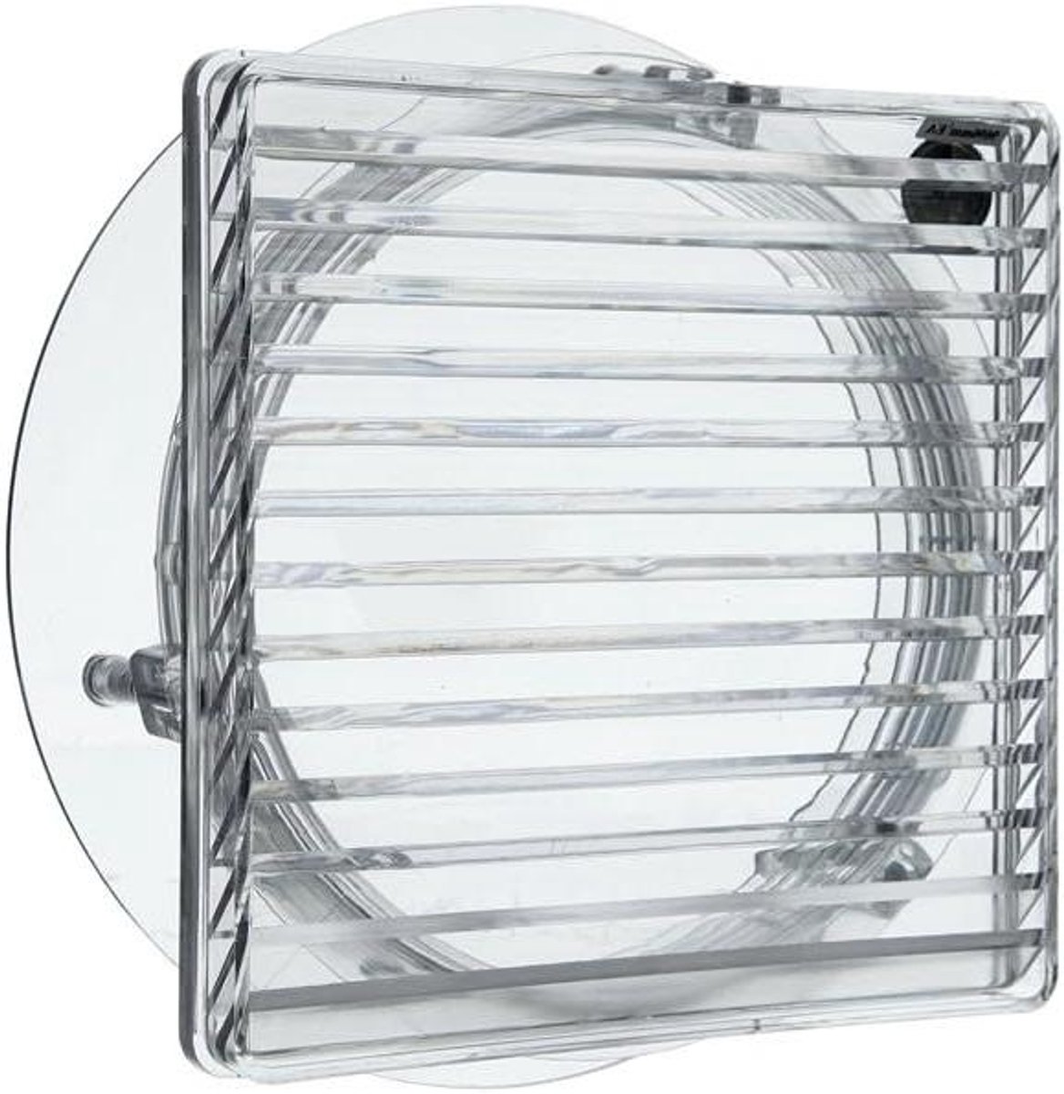 Ventilatie Rooster - Glas Ontluchting - Continue Ventilatie - Met Stormguard - 162mm Diameter - Transparant