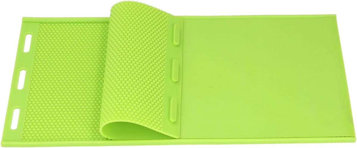 Bijenwas Mal - Honingraat Matrijs - Basis Vellen Maken - Flexibel Siliconen Materiaal - 2 Stuks 44x23cm - Groen