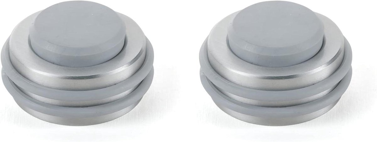 Deurstopper - Muurstopper Vloerstopper - Bescherming Muren - Zelfklevend Rubber - Maat L - Grijs