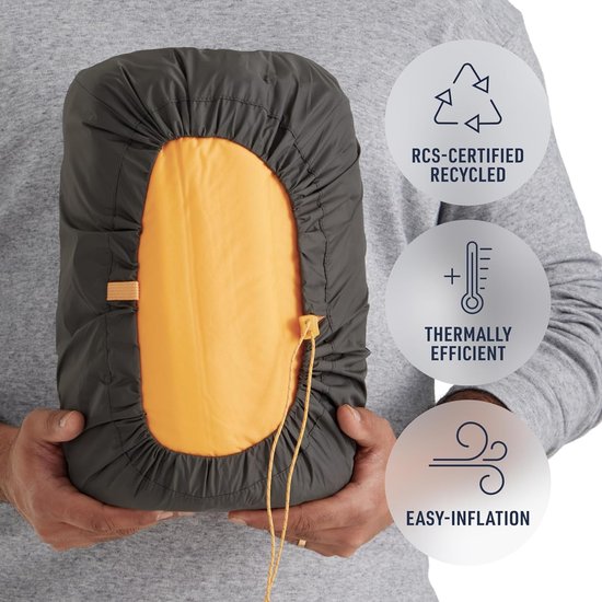 Slaapmat - Kampeermat - Buiten slapen - Horizontale kernen - 7.5 cm dik - Geel — afbeelding 3
