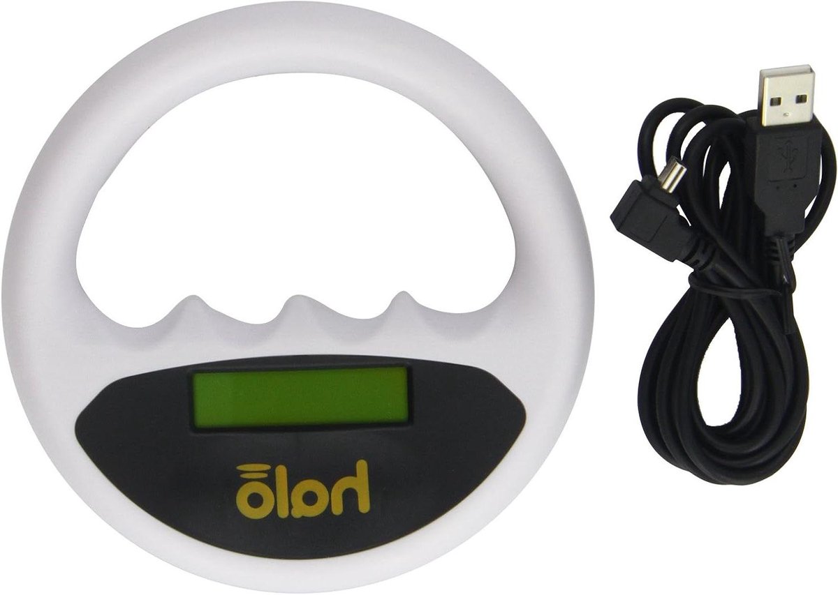 Microchip Scanner - Huisdier Scanner - Huisdier Identificatie - Opslag Chipnummers - 135 mm diameter - Wit