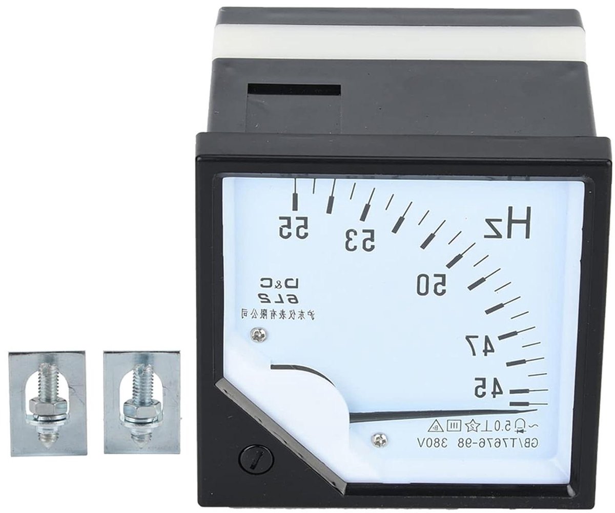 Hertz Meter - Frequentiemeter Paneel - Frequentie Meten - Analoge Wijzerplaat - 45-55Hz - Zwart