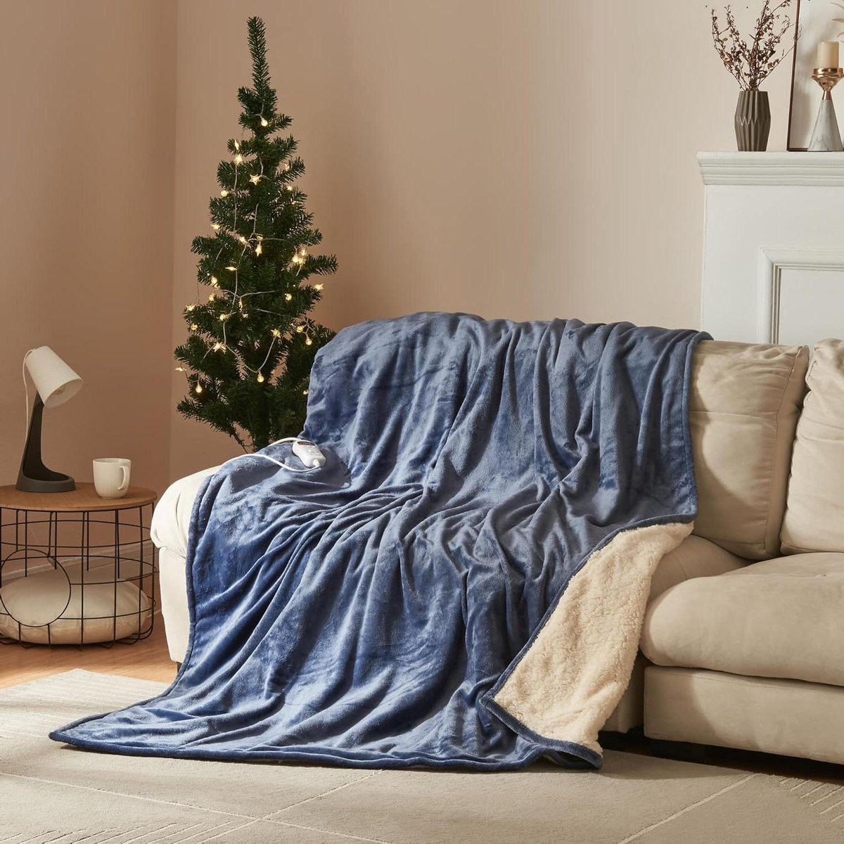 Elektrische Deken - Warmtedeken Fleece - Ontspannen Thuis - 10 Warmtestanden - 200x150 cm - Lichtblauw