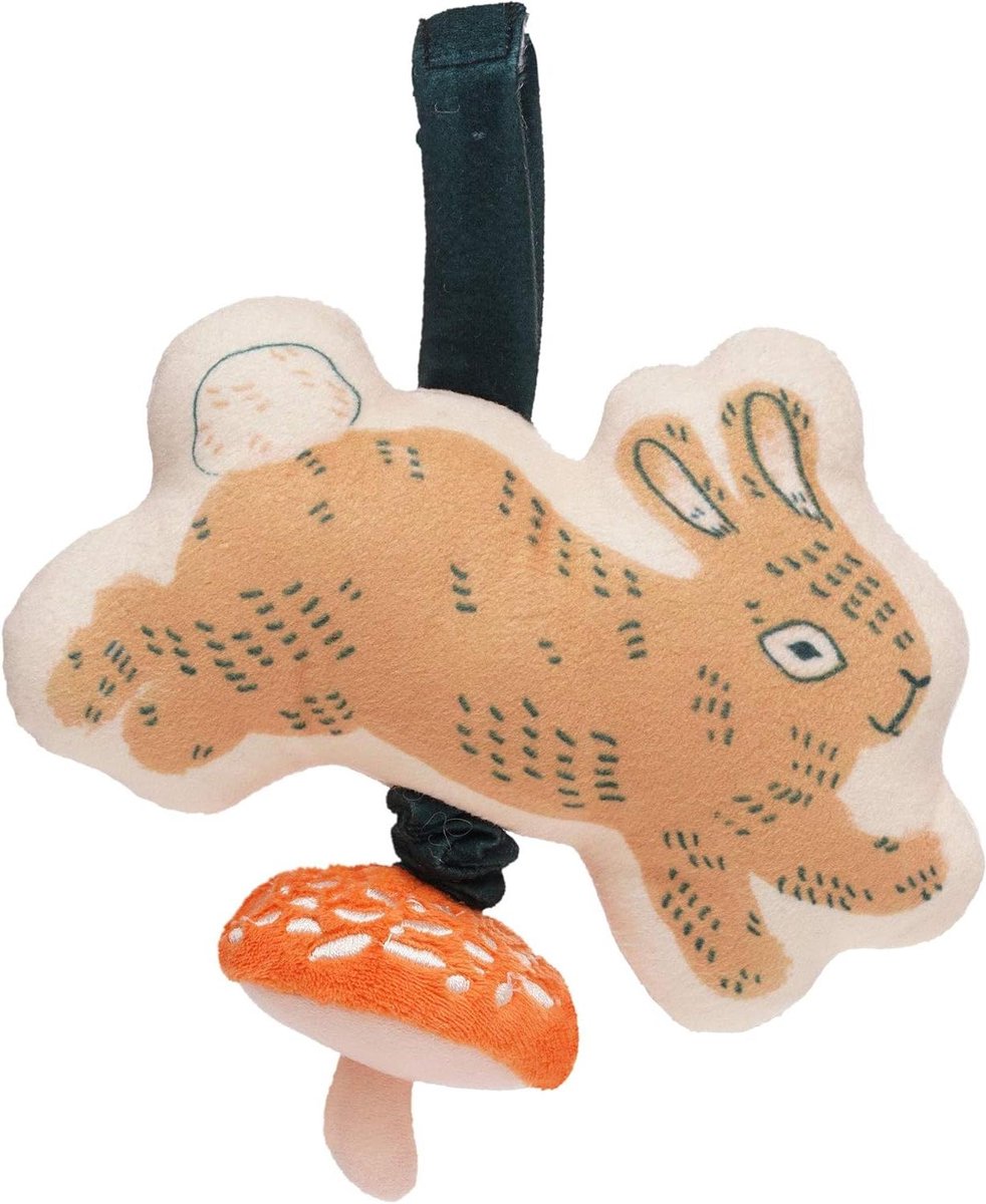 Muzikaal Konijn Speelgoed - Baby Rammelaar Muziek - Baby Entertainment - Brahms Lullaby Melodie - 16.51cm Breed - Meerkleurig