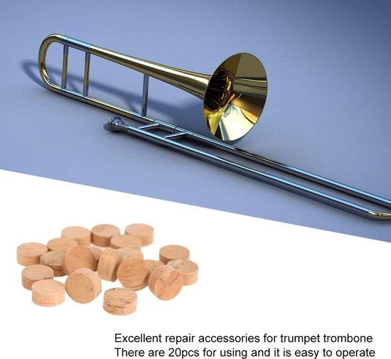 Trompet Kurk Pads - Klep Onderdelen - Muziek Instrument Reparatie - Zelfklevend - 9.5mm Diameter - Natuurlijk — afbeelding 5
