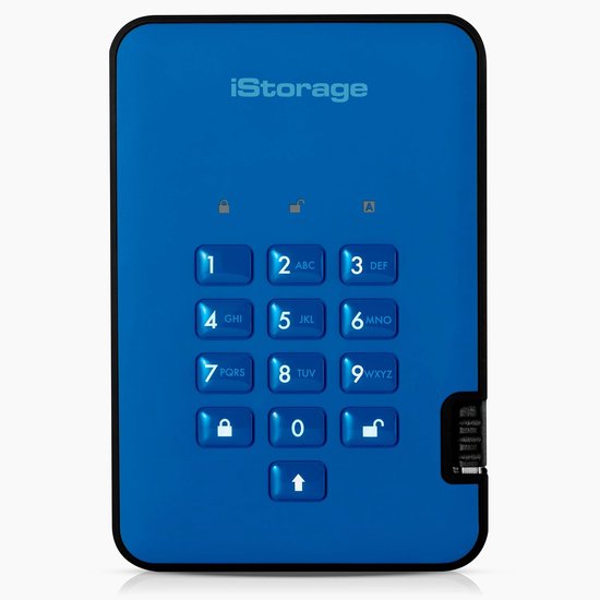 Externe SSD - Draagbare Opslag - Data Beveiligen - PIN Beveiligd - 512 GB - Zwart — afbeelding 3