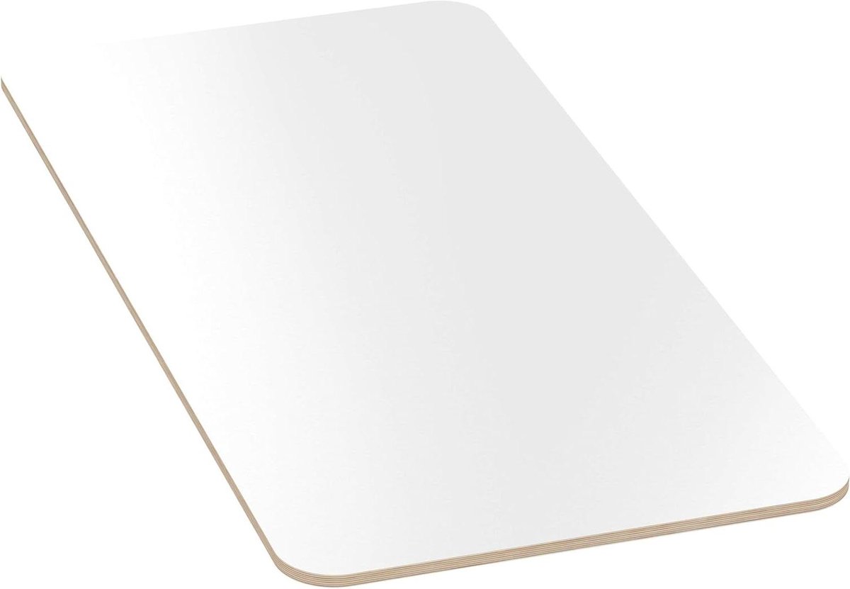 Tafelblad Multiplex - Werkblad Berkenhout - Huis en Werk - Melamine Gecoat Krasvast - 90x60 cm - Wit