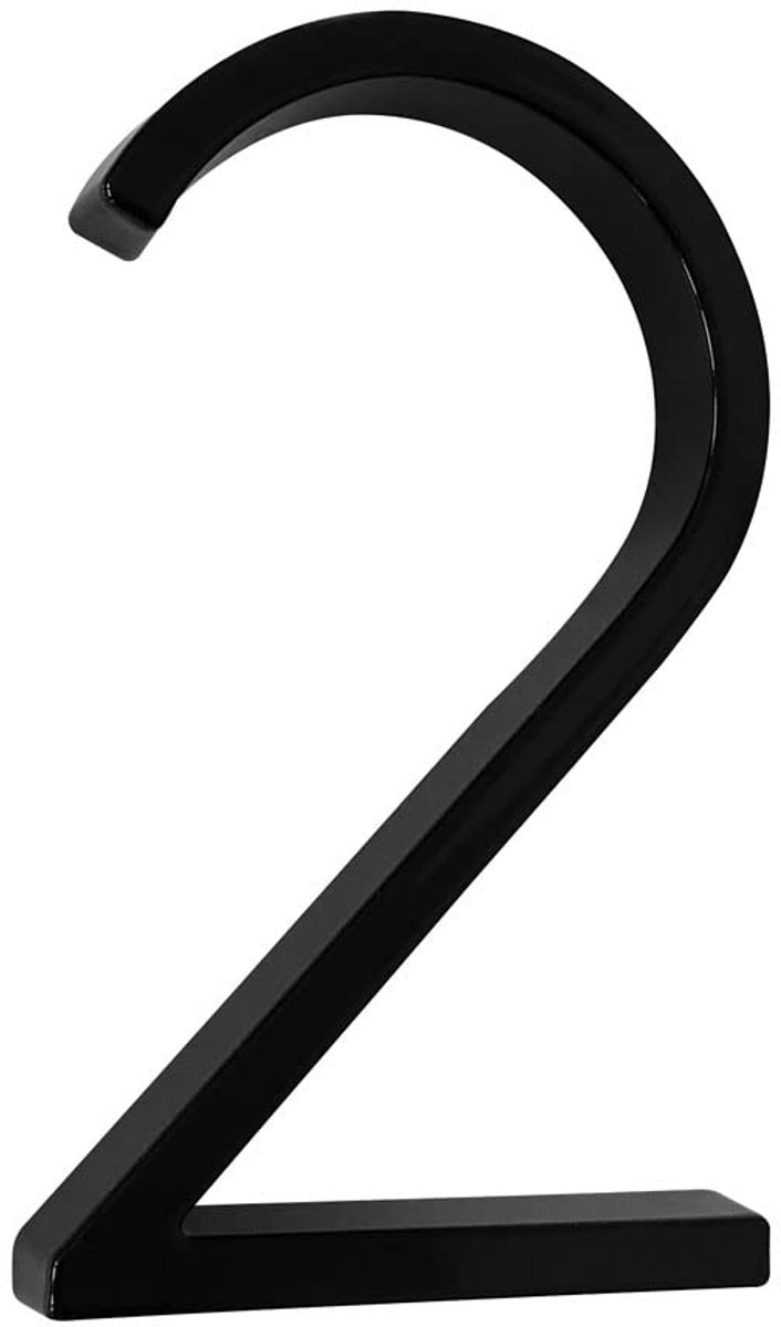 twee om te schroeven - zwart - zwevende look - 12,5 cm (2)