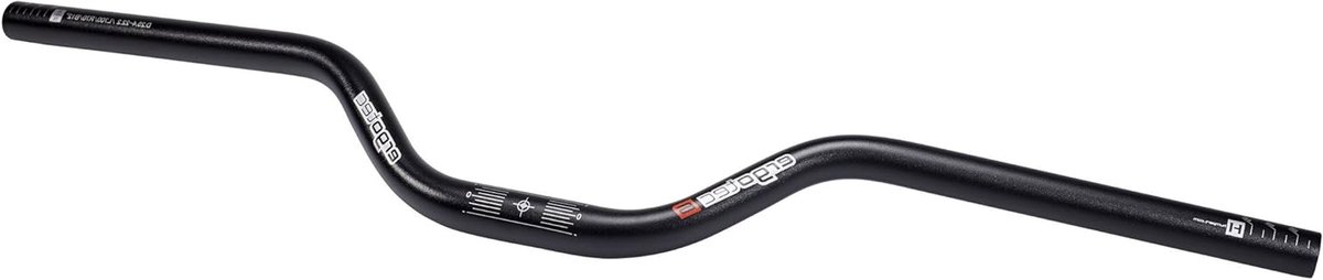 Aluminium Stuurbeugel - Fietsstuur Riser - Mountainbiken - 70 mm Verhoging - 700/254 mm - Zwart