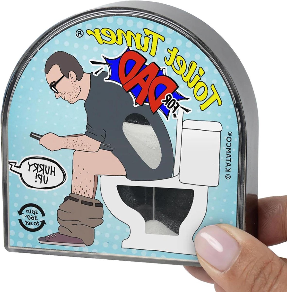 Toilet Timer - Zandloper Badkamer - Badkamer Gebruik - Grappig Cadeau - 5 Minuten - Niet gespecificeerd