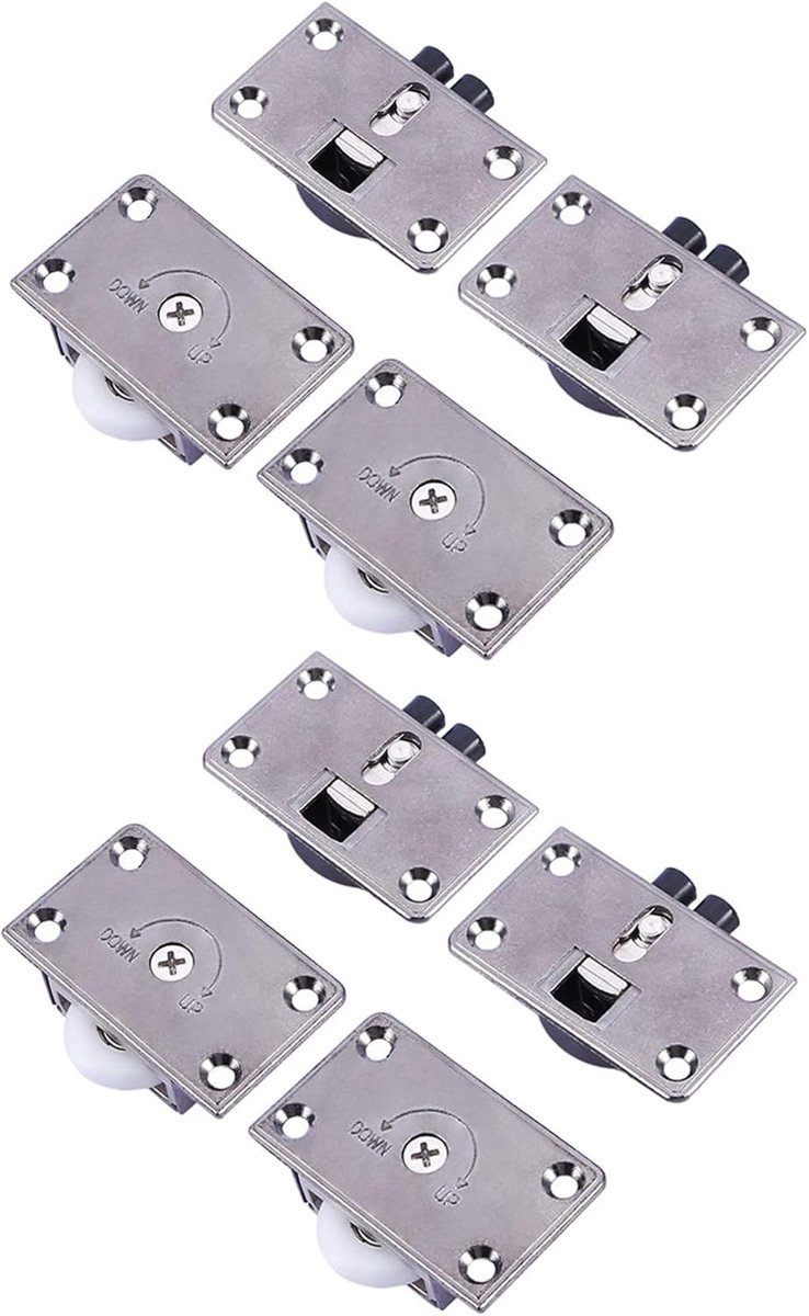 Versie Meubels Garderobe Kast Schuifdeur Rollers Wielen 24mm Dia Gear Kits 4 paar