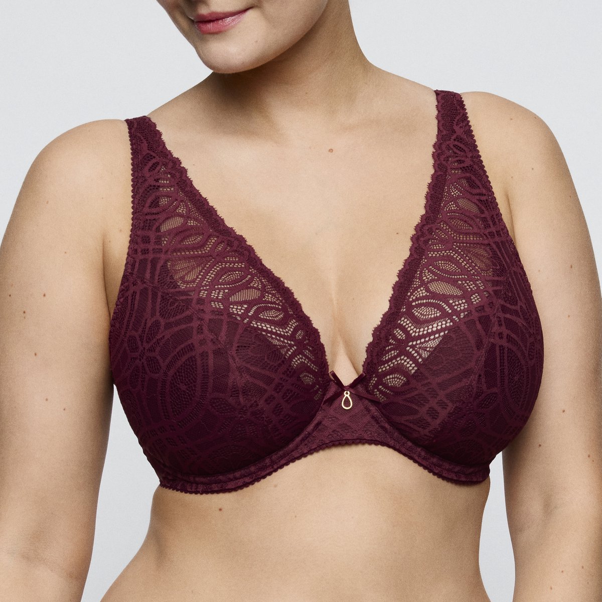 PrimaDonna Salerno Plunge Bh Halve Mousse Cups 0163532 Evening red - maat EU 95C / FR 110C