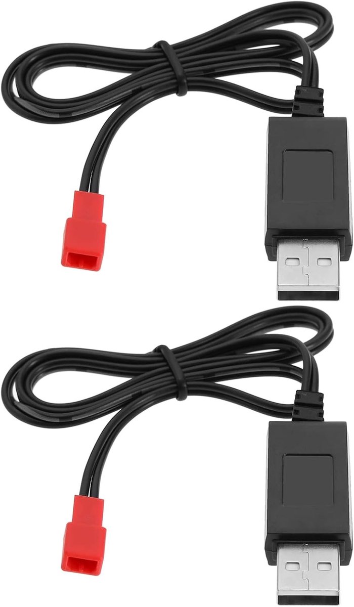 Oplaadkabel voor 3.7V Li-po Batterijen met JST Female Plug voor RC Drones en Quadcopter Accu's, Geschikt voor Diverse Modellen zoals Syma S39 en S32