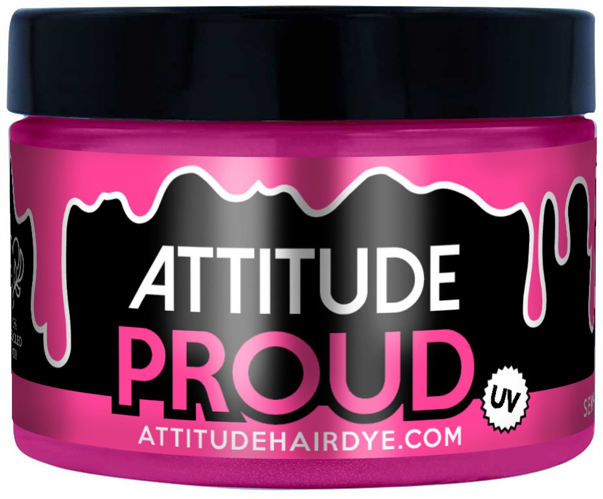 Attitude Hair Dye Semi permanente haarverf Proud Roze UV Felroze