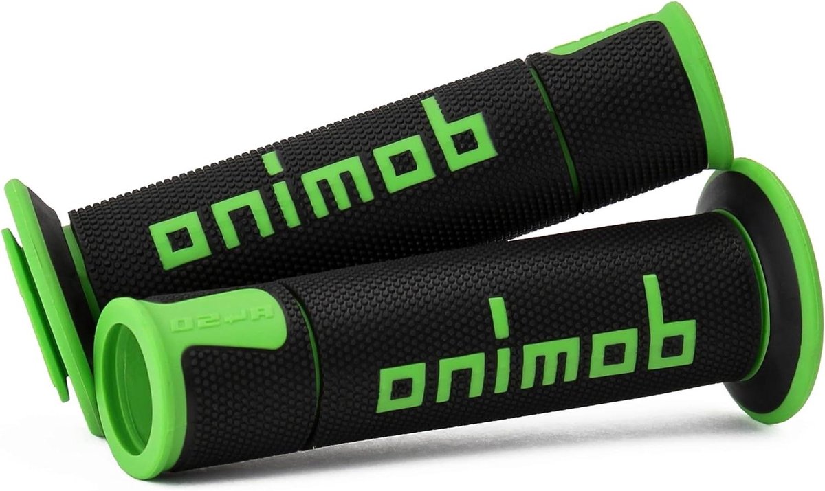 Fiets Handvatten - Stuur Grips - Comfortabel Fietsen - Duurzaam Polyester - 12.7 cm - Zwart Groen