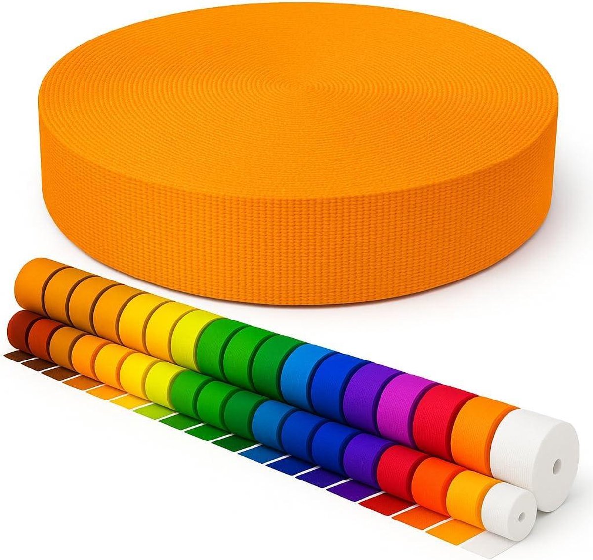Polypropyleen band sterke textielriemen in 50 kleuren en diverse breedtes