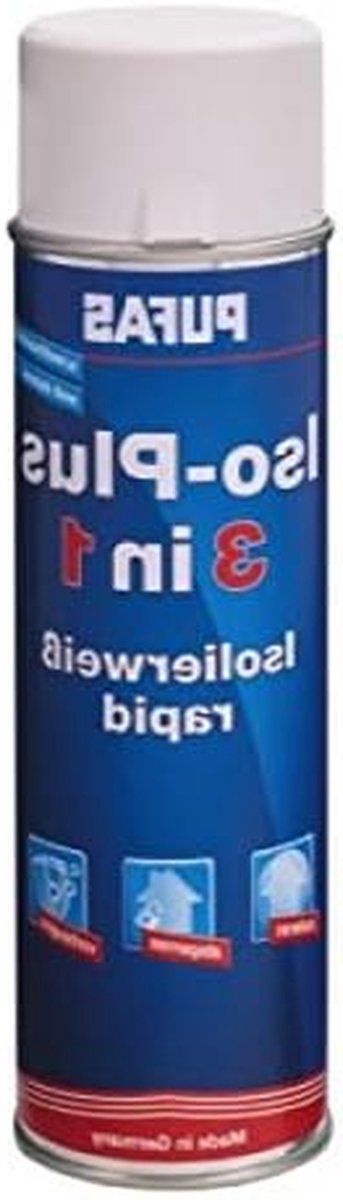 Isolerende Spray 3-in-1 Vlekken en Vochtbestendig Wit 500 ml