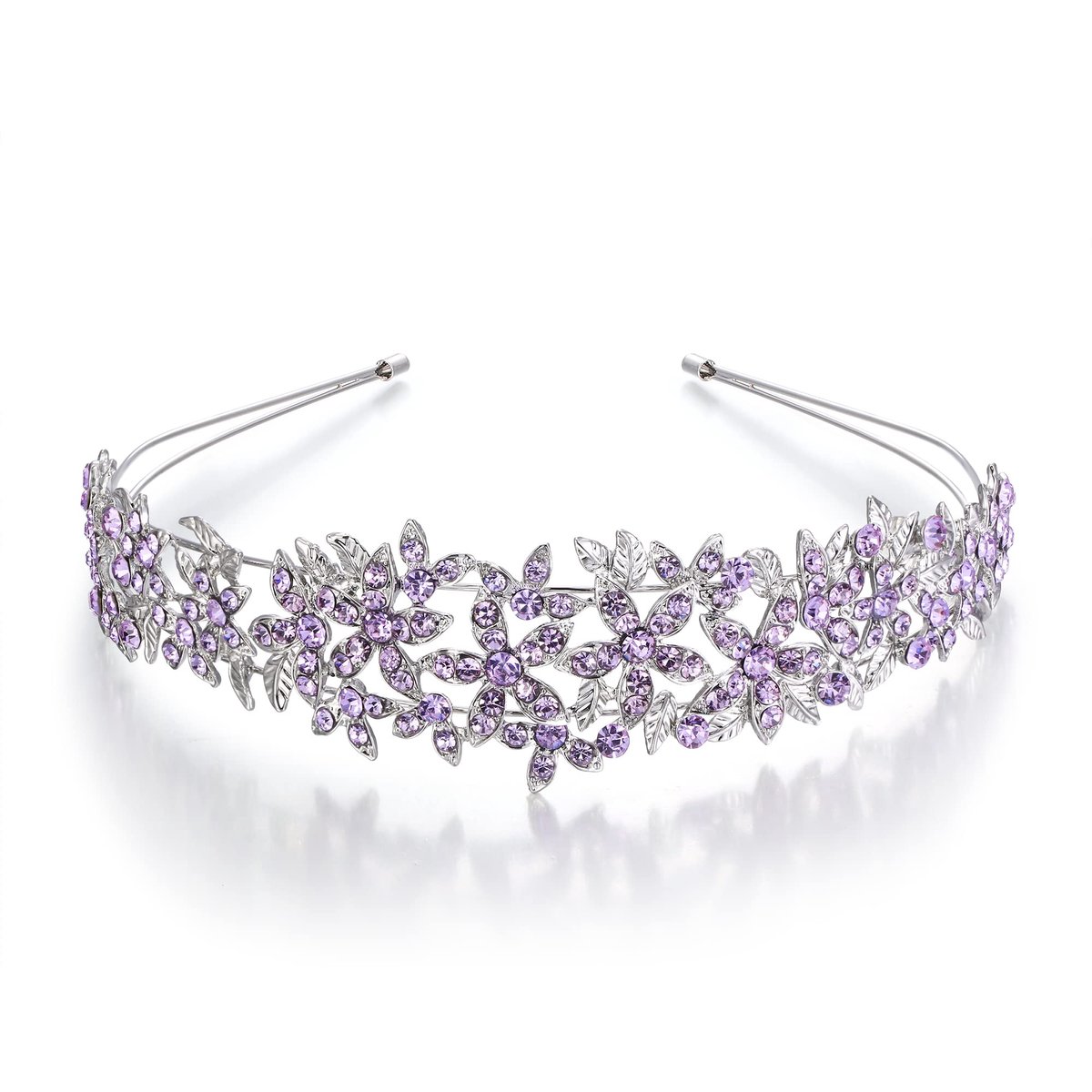 FAITH Haarband voor dames, Oostenrijkse kristallen bloem, cluster, haarsieraad voor bruid, feest, bruiloft, 1 stück (1er Pack), Kristal