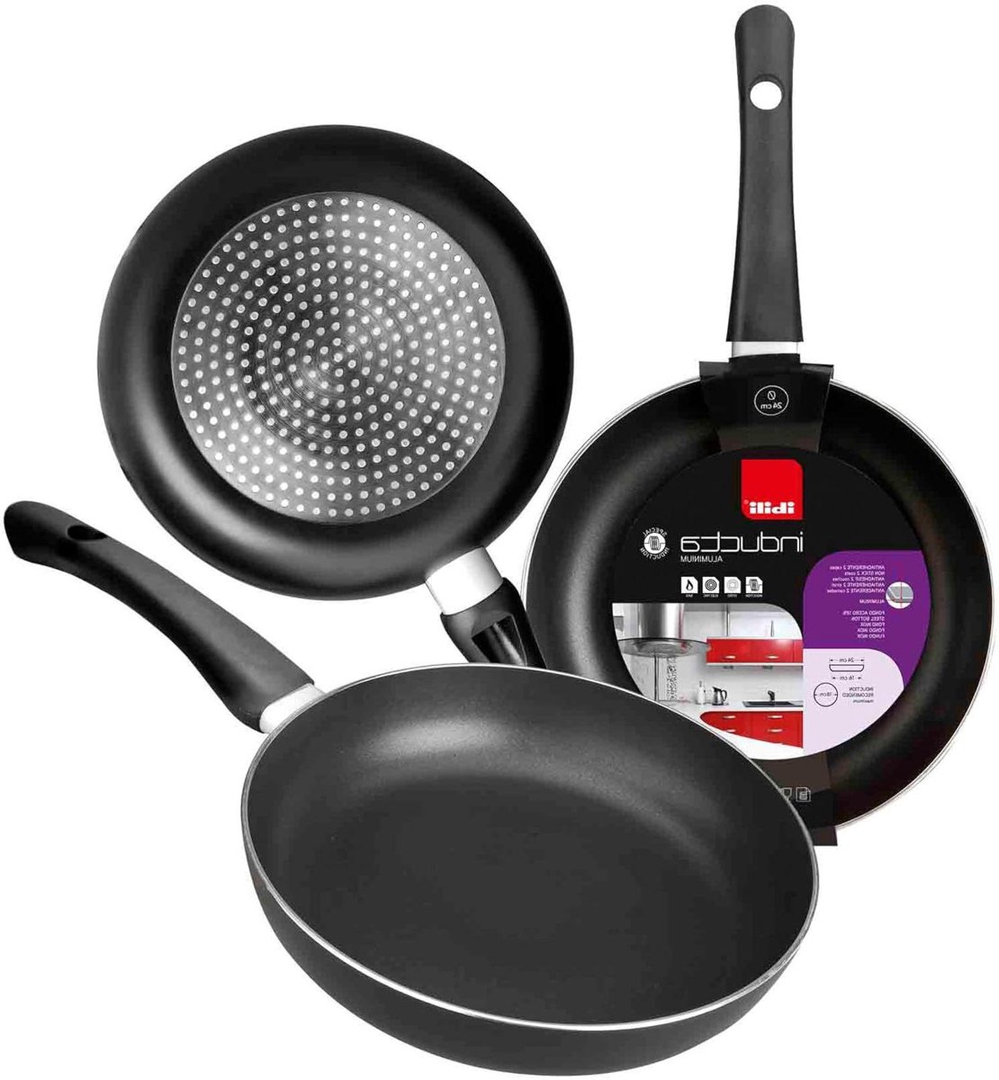 Koekenpan 28 cm Aluminium Anti-aanbak Geschikt voor Inductie