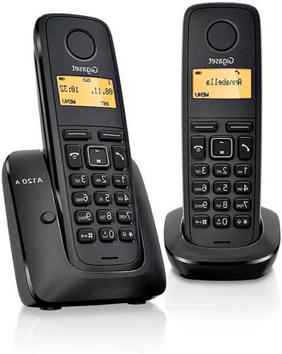 Draadloze Telefoon - Huistelefoon - Thuiscommunicatie - Handsfree bellen - 50 Contacten - Zwart