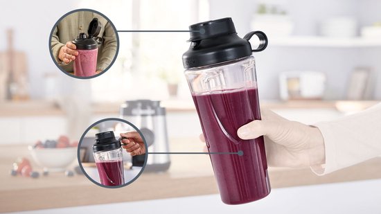 Bosch MMZBTK1B To-go-Trinkflasche mit Messerhalter (MMZBTK1B) van Bosch — afbeelding 2