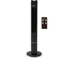 HomeVero Torenventilator - Staande Ventilator - 3 Snelheden - Zwart - Ventilator voor Slaapkamer en Woonkamer