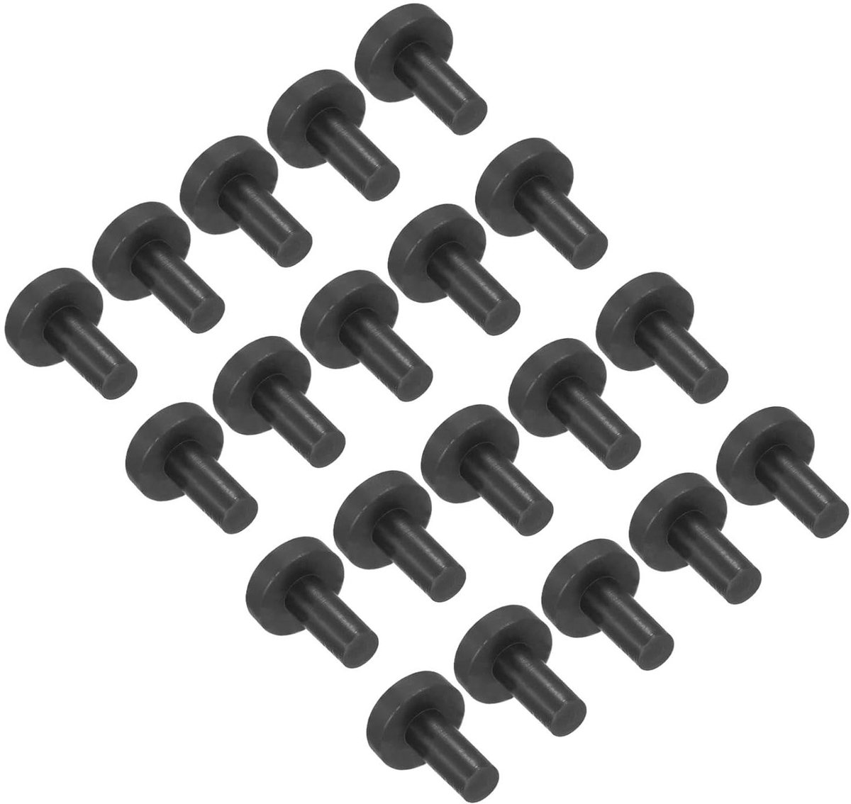Siliconen stoppen - T-vormige doppen afdichtstoppers - Afschermen van gaten - Hoge temperatuurbestendig - 7 x 7 x 3 mm