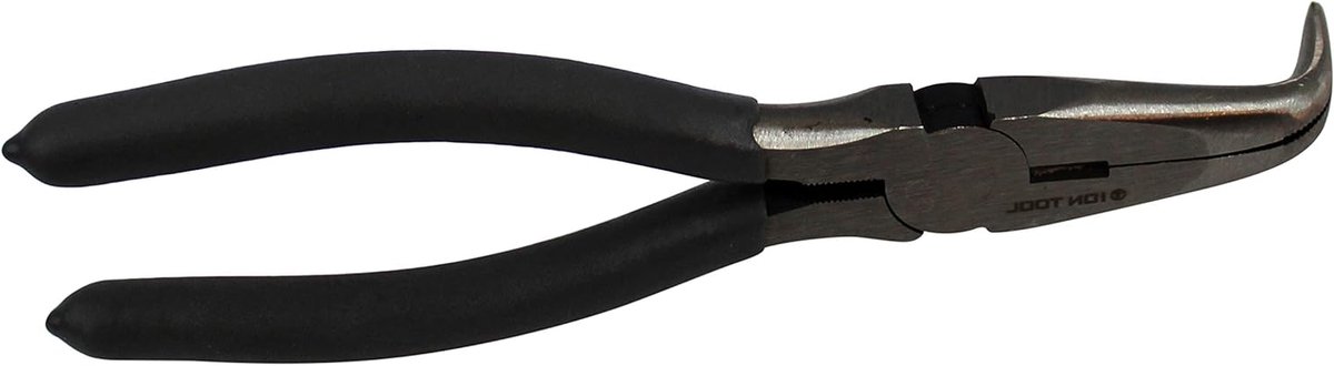 Gebogen Tang - Langbek Tang - Precisiewerk - 90 Graden Hoek - 17.8 cm - Zwart