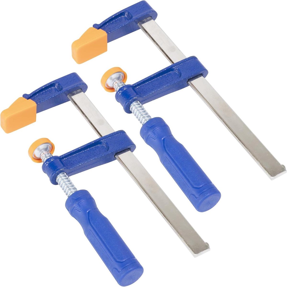 Timmermansklemmen Set - Pompklemmen Werkstuk - Houtbewerking Fixeren - Hoge Klemkracht - 150 mm Opening - Zwart