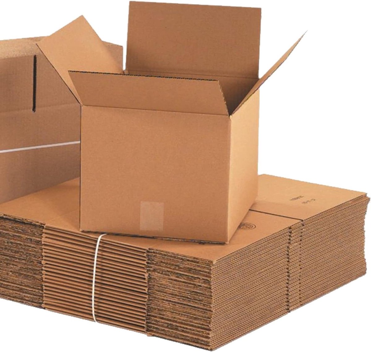 Golfkartonnen dozen - Verhuisdozen Kubusdozen - Verpakken en verzenden - Gelijkmatige gewichtsverdeling - 305 cm per zijde - Kraft