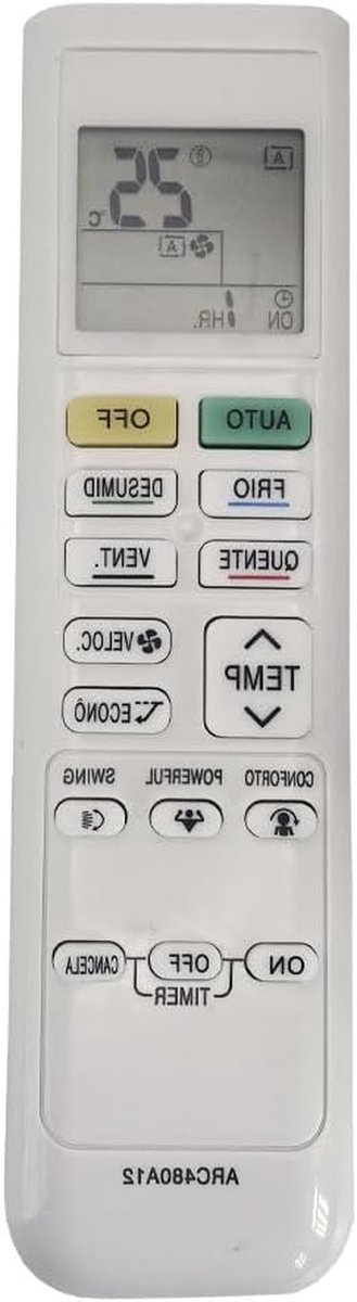 Afstandsbediening Airco - Universele Afstandsbediening - Airco Bediening - Geen Programmering Nodig - 8 x 5 x 2.5 cm - Zwart