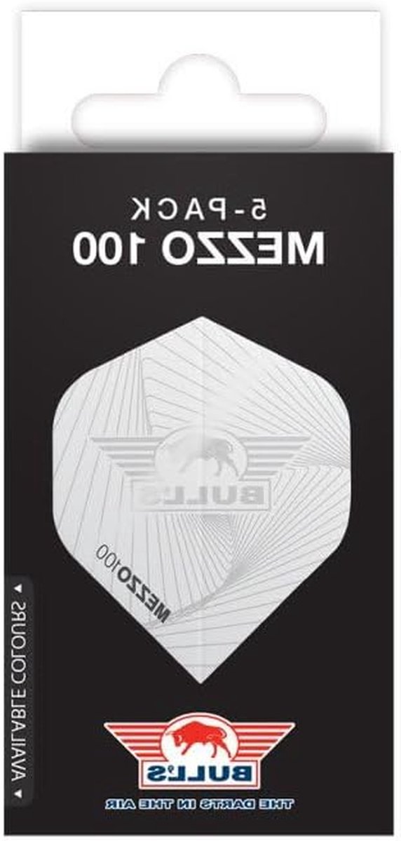 Dart Flights - Vliegels - Precisie Darten - 100 Micron Dikte - Nr. 2 Vorm - Wit