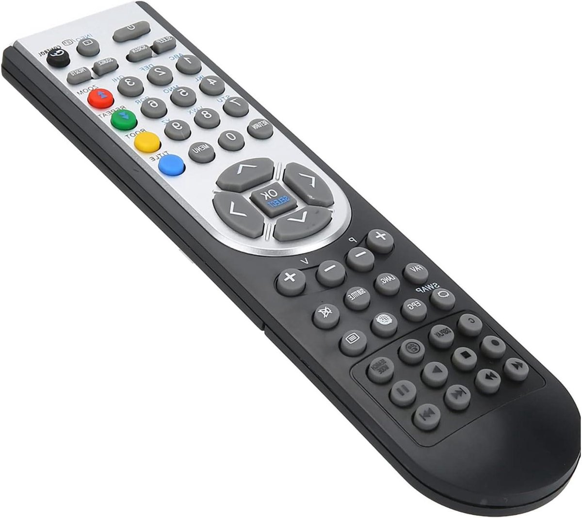 TV Afstandsbediening - Afstandsbediening TV - TV Bediening - Directe Vervanging - 10m Bereik - Zwart
