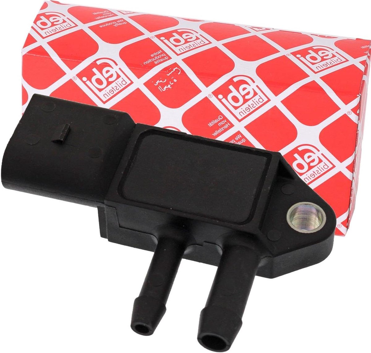 Uitlaatdruksensor - Sensor uitlaatdruk - Auto Motoronderhoud - Kunststof Behuizing - 3 Aansluitingen - Zwart
